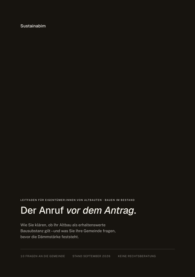 Titelseite: Der Anruf vor dem Antrag